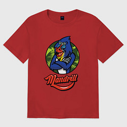 Футболка оверсайз мужская Mandrill, цвет: красный