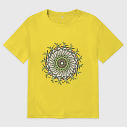 Мужская футболка оверсайз Терновый венок