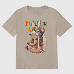 Мужская футболка оверсайз Созданный в бездне - Наначи