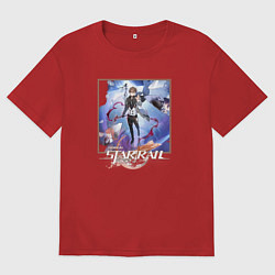 Футболка оверсайз мужская Вельт, цвет: красный