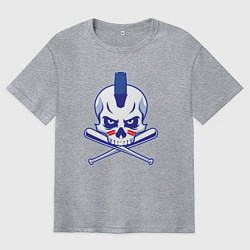 Мужская футболка оверсайз Punk baseball