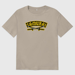Мужская футболка оверсайз Мечи самурая