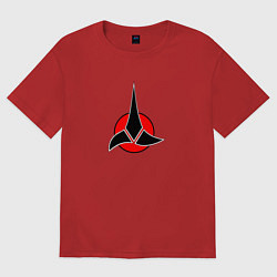 Футболка оверсайз мужская Klingon, цвет: красный