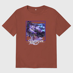 Мужская футболка оверсайз Чёрный Лебедь