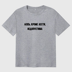 Мужская футболка оверсайз Ложь кроме лести недопустима