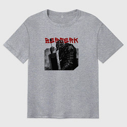 Мужская футболка оверсайз Берсерк Гатс с мечом