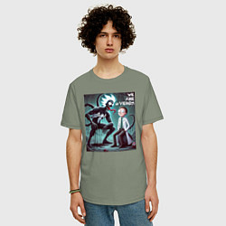 Футболка оверсайз мужская Rick and Morty - we are Venom, цвет: авокадо — фото 2