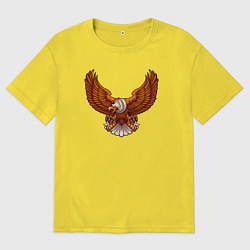 Мужская футболка оверсайз Свободный орёл