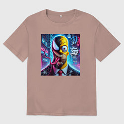 Мужская футболка оверсайз Venom-Homer - collaboration