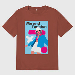 Мужская футболка оверсайз Я и мода pop art