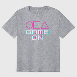 Мужская футболка оверсайз Squid game on