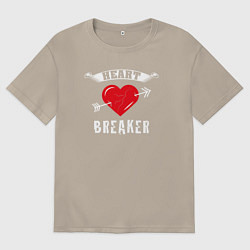 Мужская футболка оверсайз Разбиватель сердец