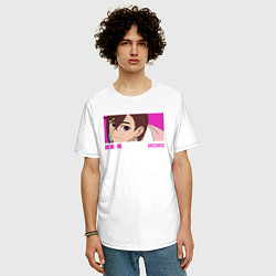 Футболка оверсайз мужская Момо Аясэ, цвет: белый — фото 2