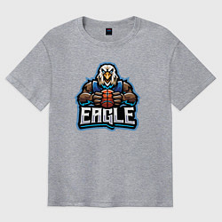 Футболка оверсайз мужская Eagle basketball, цвет: меланж