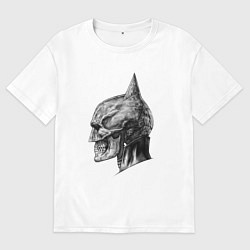 Футболка оверсайз мужская Бетмен, цвет: белый