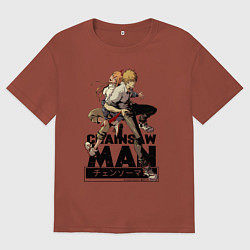 Мужская футболка оверсайз Denji and Power