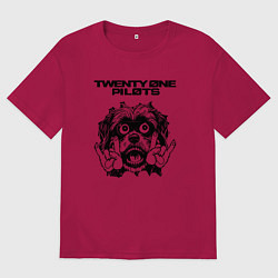 Мужская футболка оверсайз Twenty One Pilots - rock dog