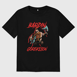 Мужская футболка оверсайз Bardin Goreksson - Warhammer Vermintide