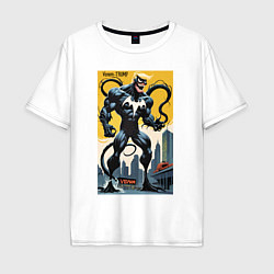 Футболка оверсайз мужская Trump-Venom superhero - ai art fantasy, цвет: белый