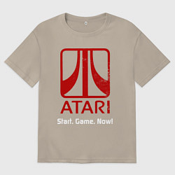 Мужская футболка оверсайз Atari logo - start game now