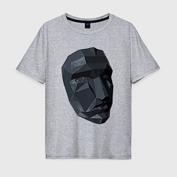 Футболка оверсайз мужская Boss mask, цвет: меланж