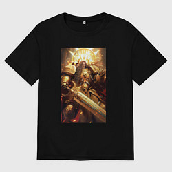 Мужская футболка оверсайз Император человечества - Вархаммер 40000