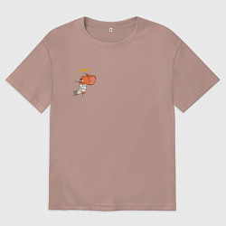 Мужская футболка оверсайз Джерри ангел мышка для пар