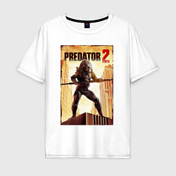 Футболка оверсайз мужская Predator 2, цвет: белый