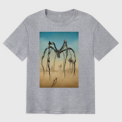 Мужская футболка оверсайз Паук Дали и Буржуа цвет