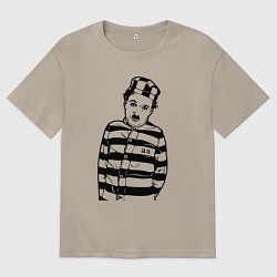 Мужская футболка оверсайз Чарли Чарлин - зек