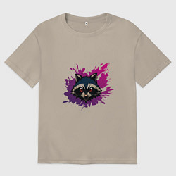 Мужская футболка оверсайз Крутой енотик