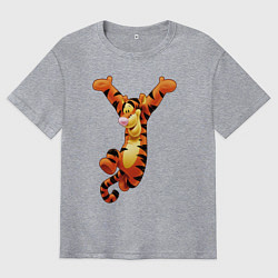 Мужская футболка оверсайз Винни пух - Тигруля