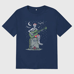 Мужская футболка оверсайз Мелодия на кладбище