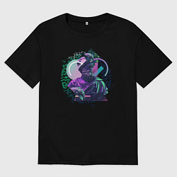 Мужская футболка оверсайз Греческая Скульптура с графическими элементами