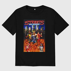 Мужская футболка оверсайз Streets of rage - bare knuckle