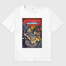 Мужская футболка оверсайз Обнаженный кулак - улицы ярости