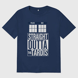 Мужская футболка оверсайз Прямо из Тардиса