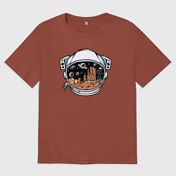 Мужская футболка оверсайз Космическая пустыня