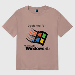Мужская футболка оверсайз Предназначен для windows 95