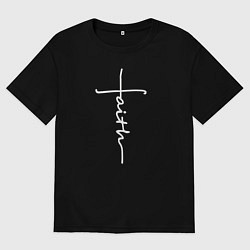 Мужская футболка оверсайз Faith