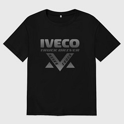 Мужская футболка оверсайз Iveco дальнобойщик