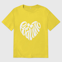 Мужская футболка оверсайз Люблю эбашить