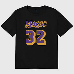 Футболка оверсайз мужская Magic 32, цвет: черный