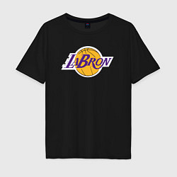 Футболка оверсайз мужская LaBron Lakers, цвет: черный