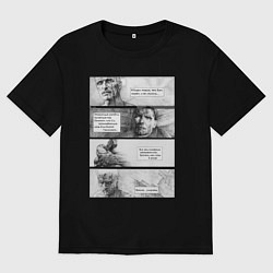 Мужская футболка оверсайз Монолог из фильма Бегущий по лезвию