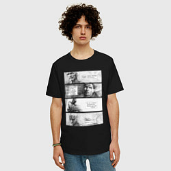 Футболка оверсайз мужская Монолог из фильма Бегущий по лезвию, цвет: черный — фото 2