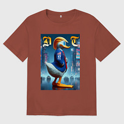 Мужская футболка оверсайз Donald Trump - the lame duck