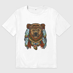 Мужская футболка оверсайз Русский медведь