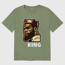 Мужская футболка оверсайз Король Леброн Джеймс