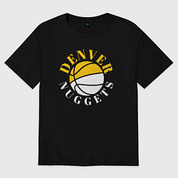Футболка оверсайз мужская Denver Nuggets sport, цвет: черный
